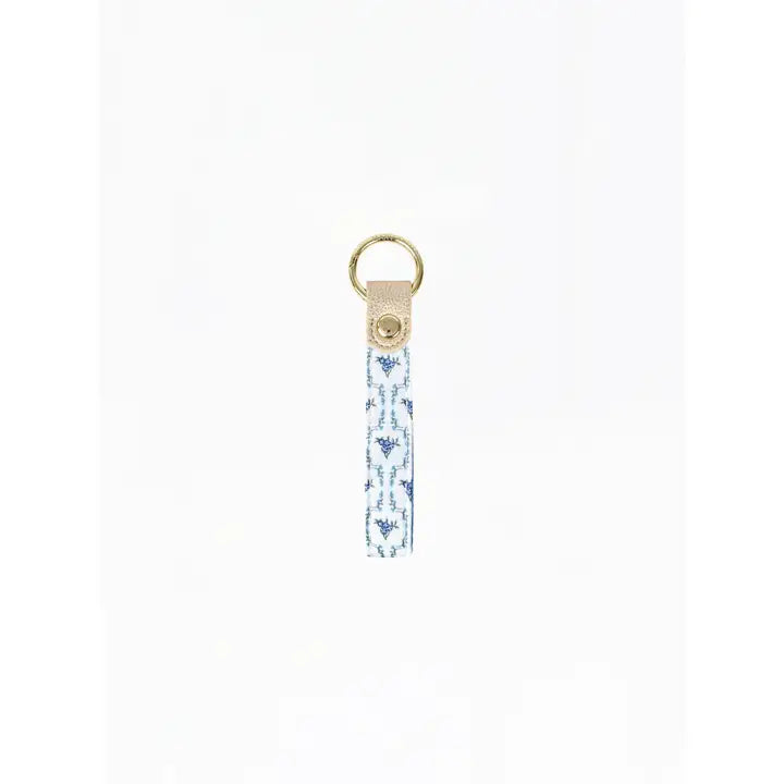 Mary Square Key Fob | Floriette Field Ivory