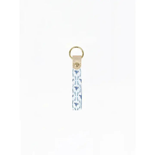 Mary Square Key Fob | Floriette Field Ivory