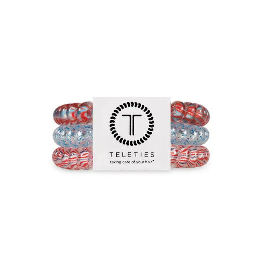 Teleties Spiral Hair Coils | Small | Freedom To Sparkle Hair Ties