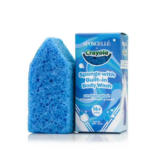 Spongelle Cerulean Splash Body Buffer | Crayola X Spongellé | Crayon