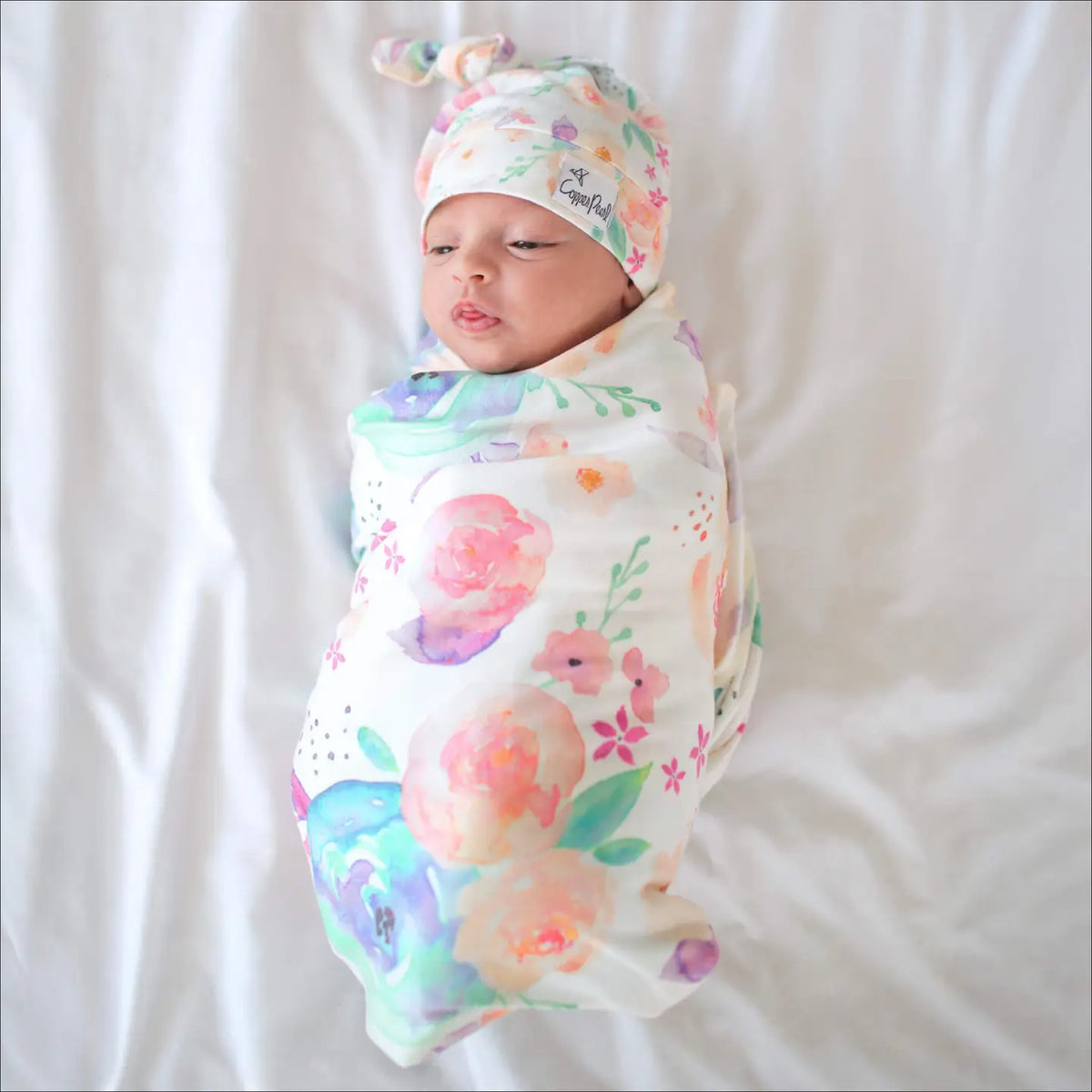 Copper Pearl Knit Swaddle Blanket - Bloom