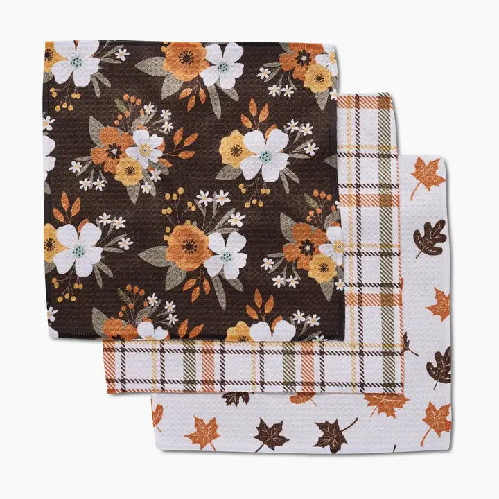 Geometry Autumnal Serenade Dishcloth Set