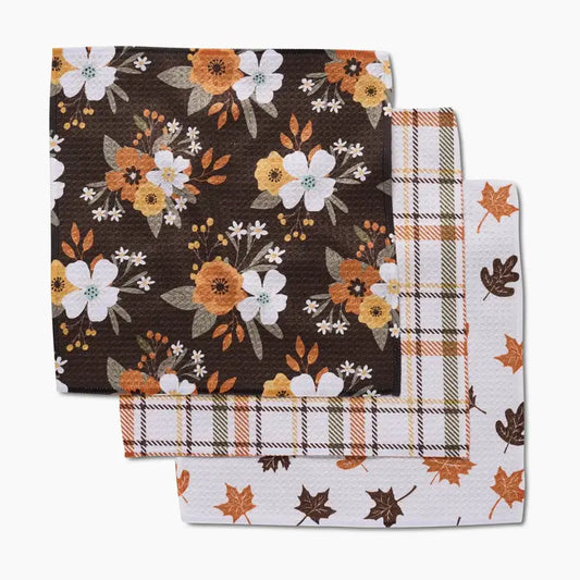 Geometry Autumnal Serenade Dishcloth Set