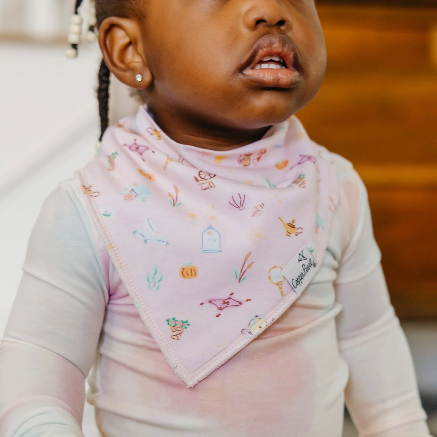 Copper Pearl Disney Princess Baby Bandana Bibs