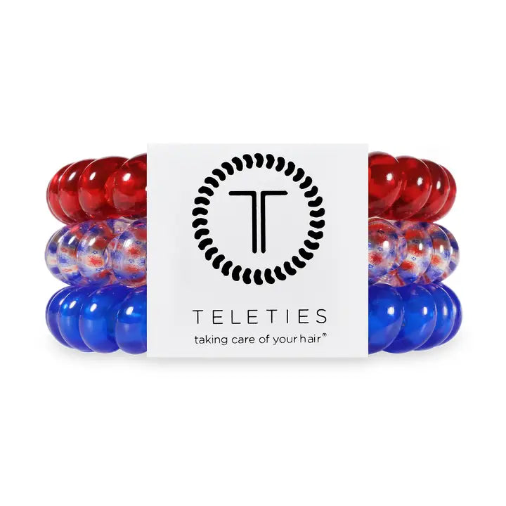 Teleties Patriot Pop Large Hair Ties