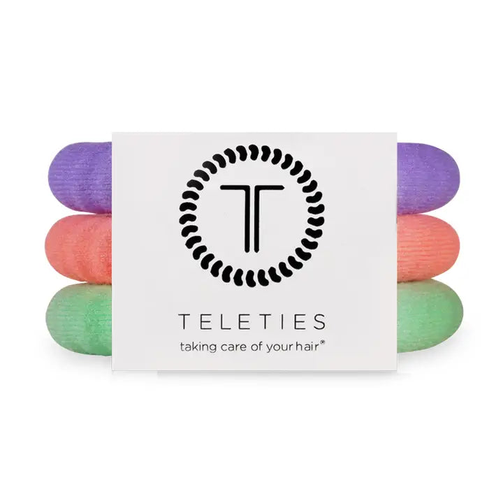 Teleties Nylon Hair Ties | Small | Color Rush