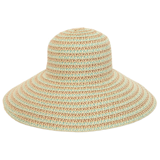 San Diego Hat Brisa - Round Crown Sun Hat-Brown Blue
