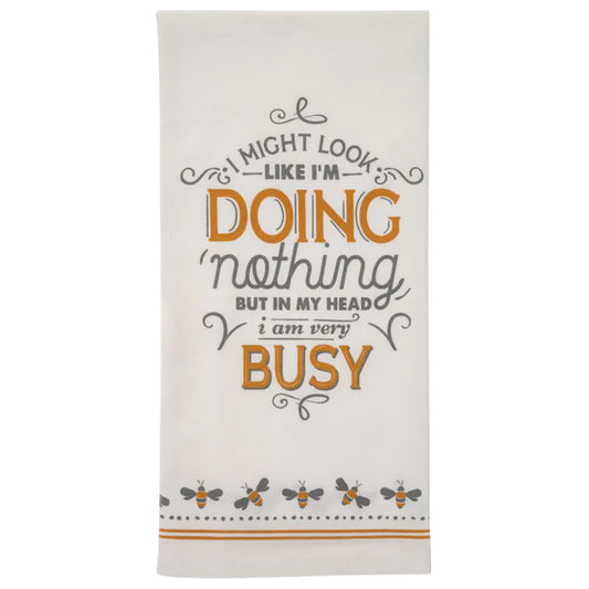 Karma Very Busy Cheeky Flour Sack Tea Towels