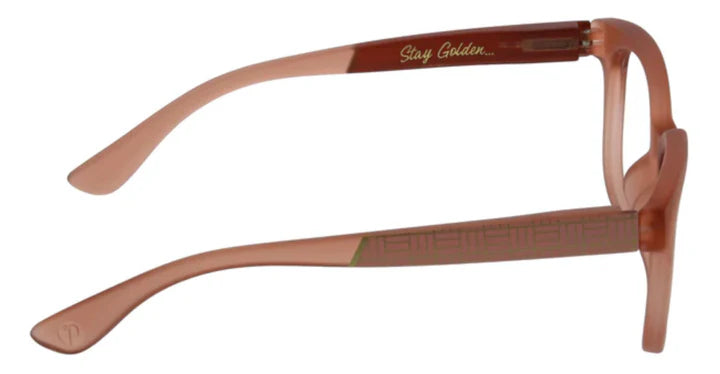 PEEPERS BROCADE BLUE LIGHT READERS - BLUSH/GOLDEN-+1.00