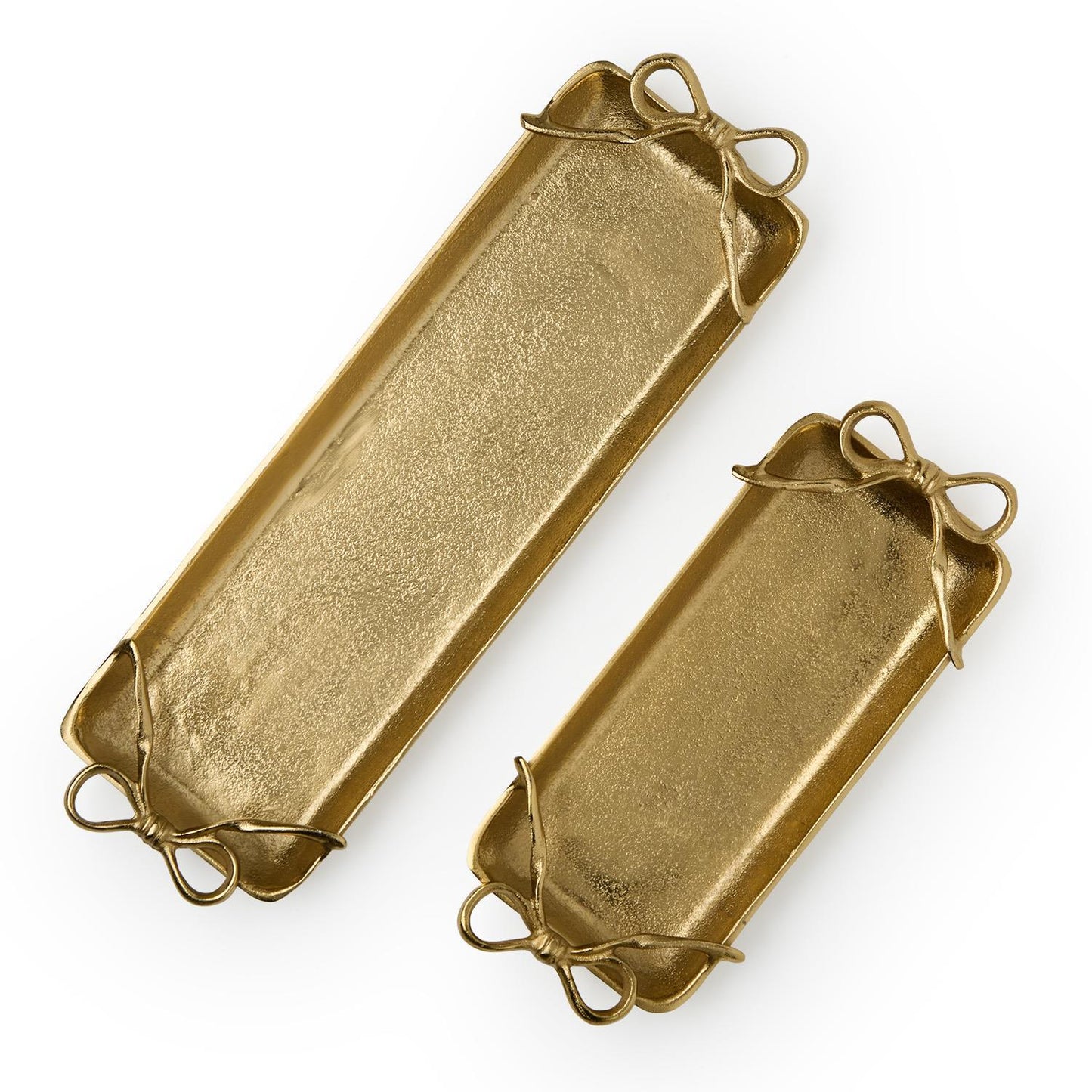 Two's Company Gold Bows Serving Tray
