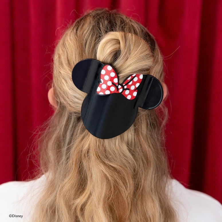 Teleties Disney: Minnie Mouse Shaped | Large | Flat Hair Clip