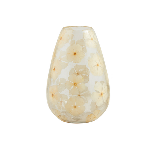 MUD PIE SMALL PRESSED FLOWER VASE