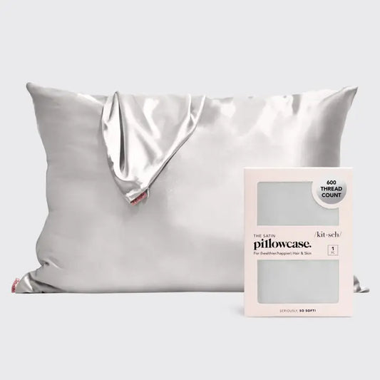 Kitsch Satin Pillowcase Standard - Silver