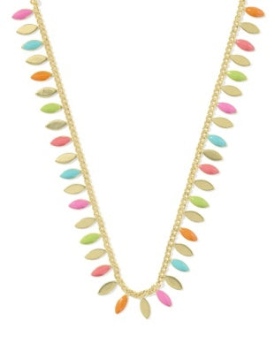 KENDRA SCOTT KAYLA STRAND NECKLACE GOLD MULTI MIX