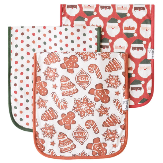 Copper Pearl Gingerbread Premium Burp Cloths