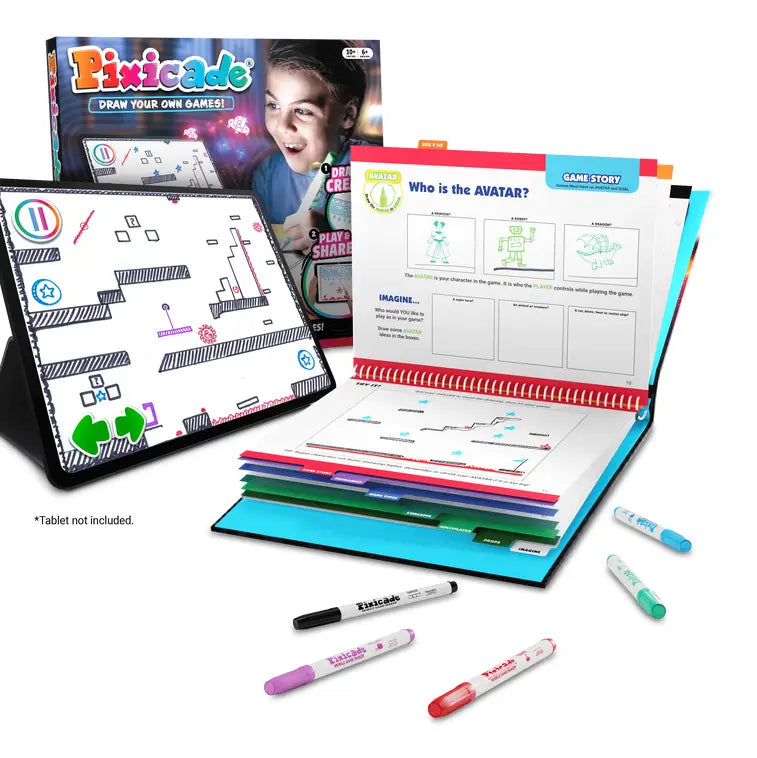 Pixicade - Draw Your Own Games! Kids Steam Toy Kit
