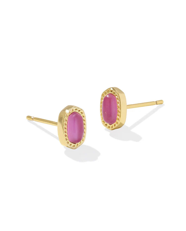 KENDRA SCOTT MINI ELLIE STUD EARRINGS GOLD AZALEA ILLUSION