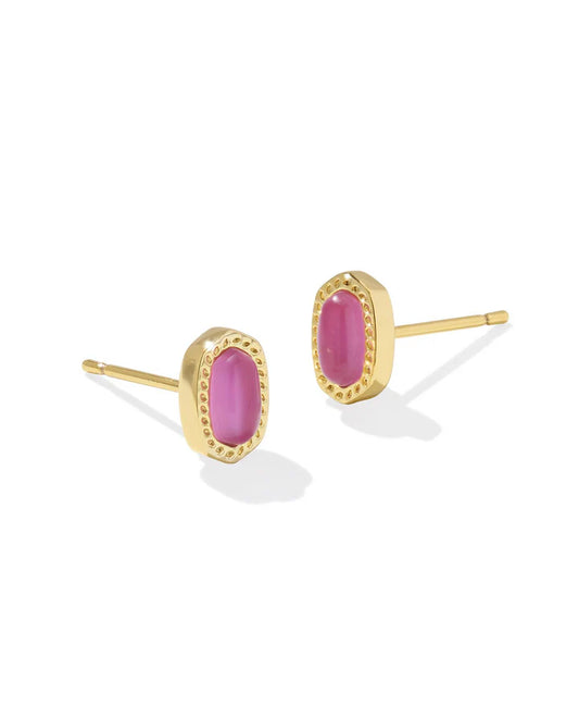 KENDRA SCOTT MINI ELLIE STUD EARRINGS GOLD AZALEA ILLUSION