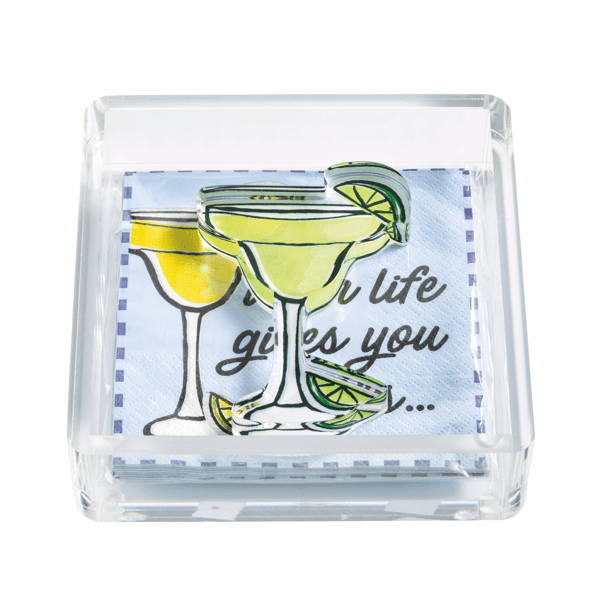 MUD PIE MARGARITA NAPKIN HOLDER AND WEIGHT SET