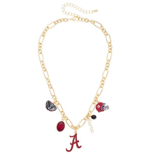 Canvas Style Alabama Crimson Tide Gameday Charm Necklace