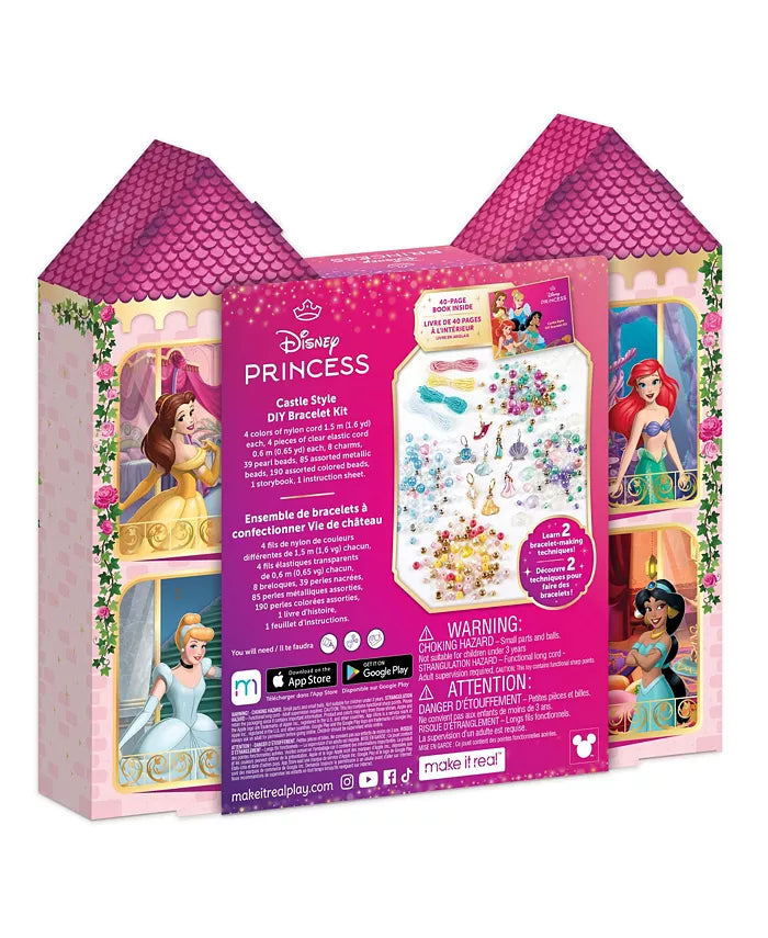 Make It Real Disney Princess Castle Style DIY Bracelet Kit