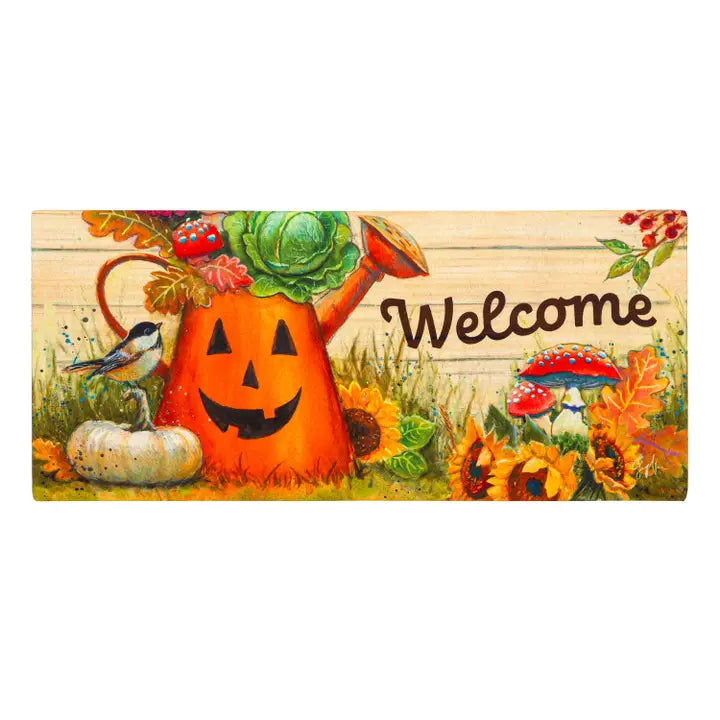 Evergreen Enterprises Halloween Watering Can Sassafras Switch Mat
