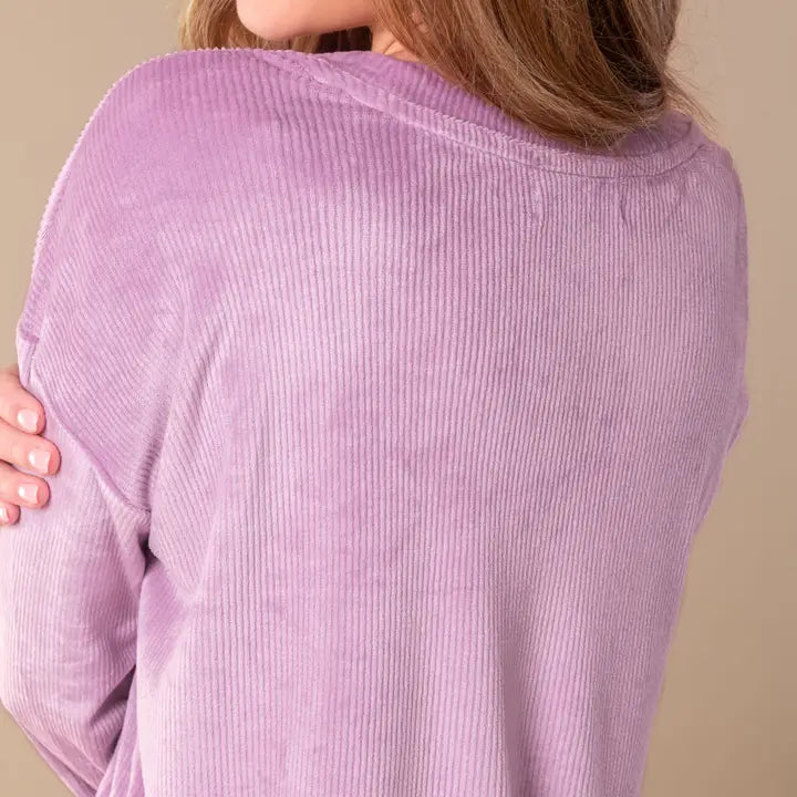 Amanda Blu Lavender Luxe Lounge Pajama Set | Long-Sleeve Velour Pjs