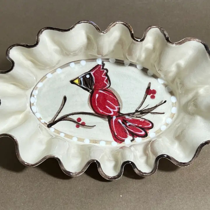 Heartfelt Traditions Oval Baking Dish ("Redbird")
