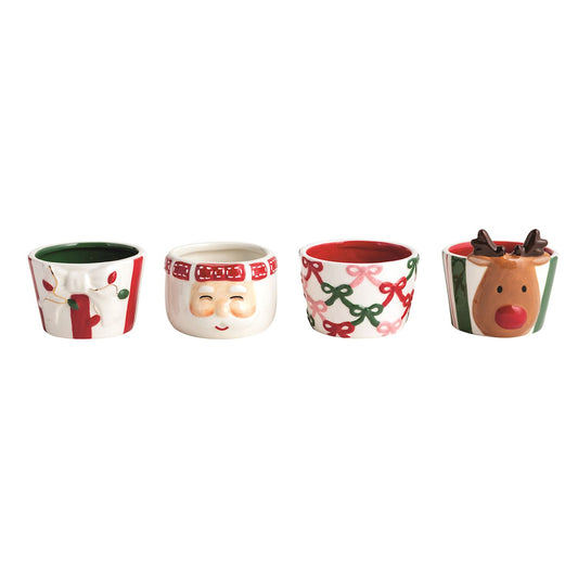 MUD PIE CHRISTMAS BOW TIDBIT DISHES