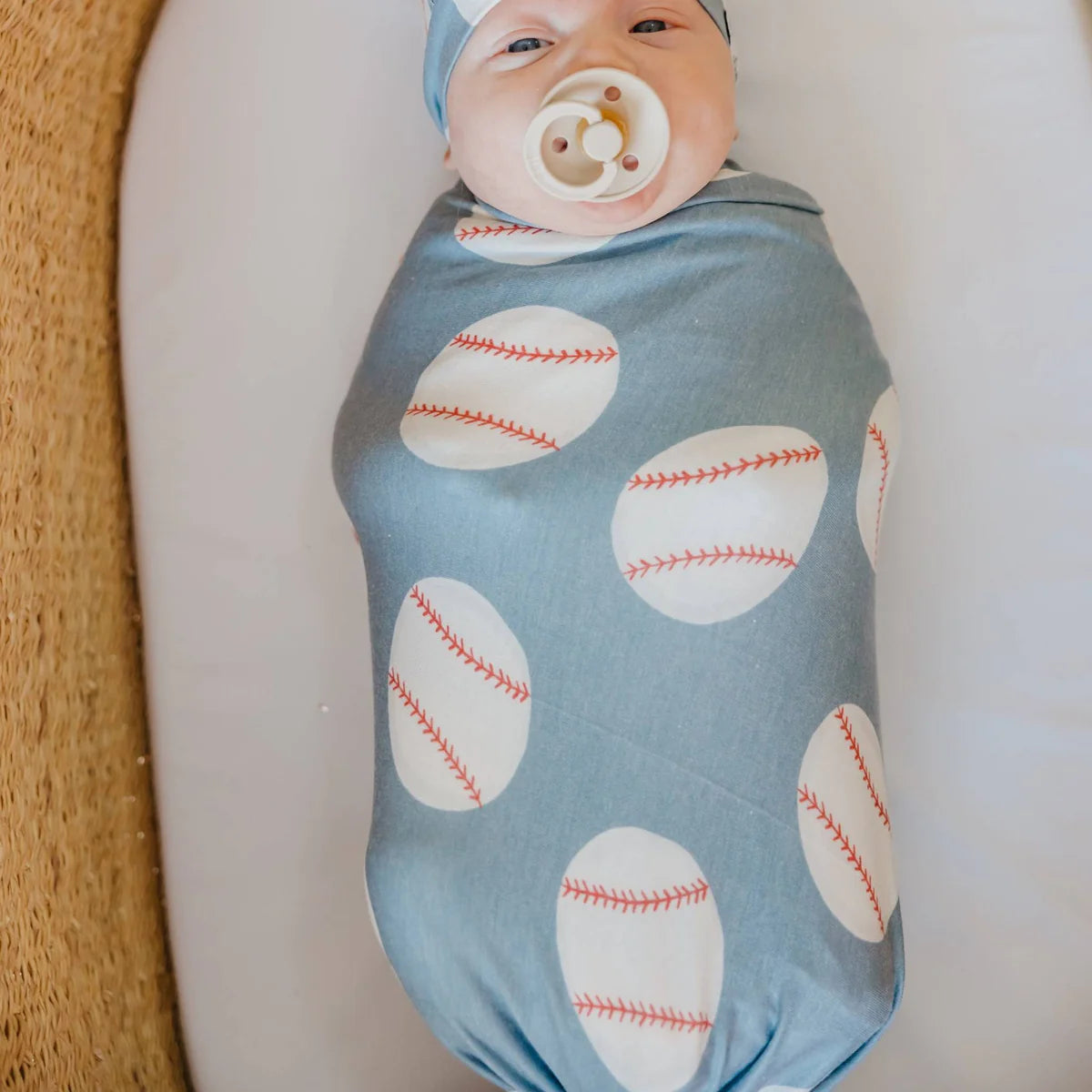 Copper Pearl Slugger Knit Swaddle Blanket