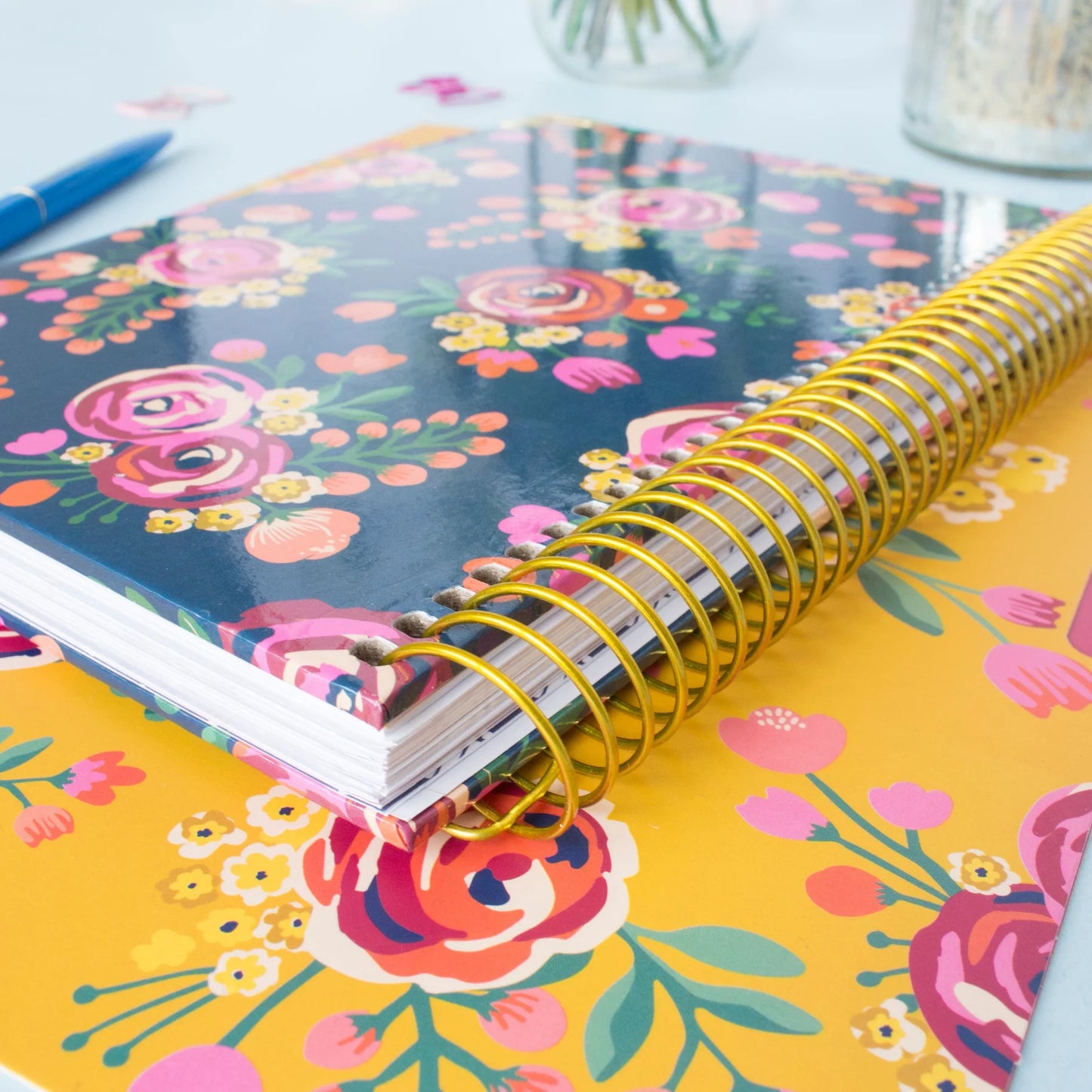 bloom Daily Planners Contact Book, Vintage Floral Gold Stamp