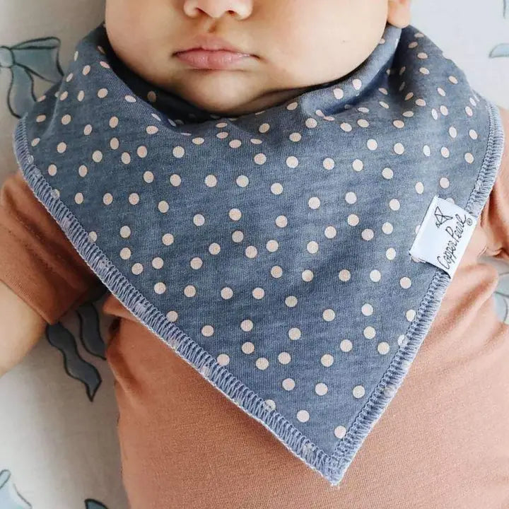 Copper Pearl Baby Bandana Bibs - Gemma in Tan