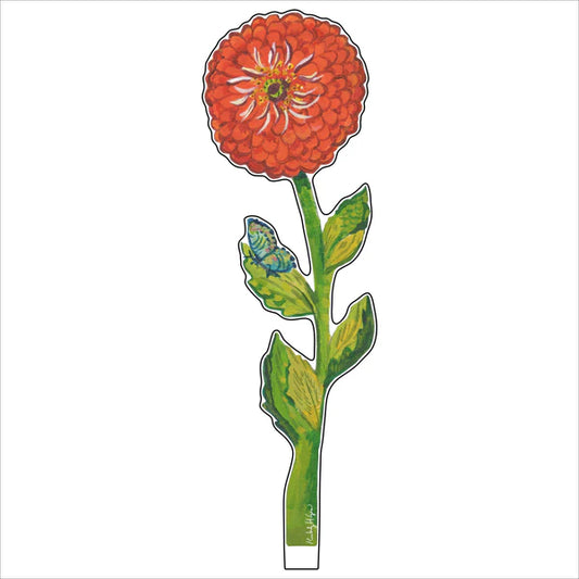 Kimberly Hodges Art and Design Red Zinnia