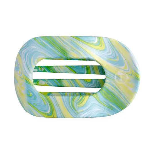 Teleties By the Sea Shore | Small | Flat Round Hair Clip