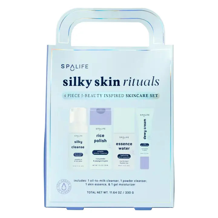 My Spa Life Silky Skin Rituals – 4pc J-Beauty Inspired Skincare Holiday Gift Set