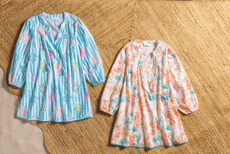 MUD PIE PEARLA COVERUP-ORANGE