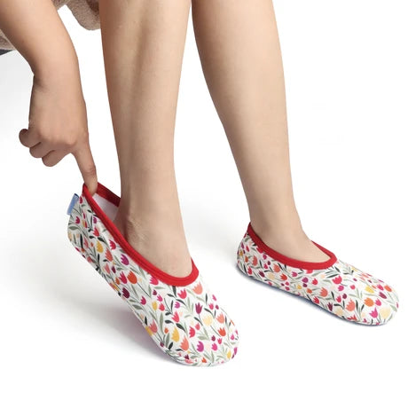 Womens Skinnies Slippers Tulips