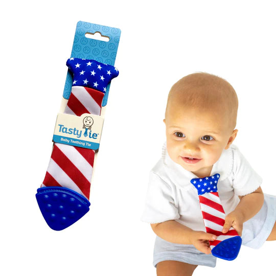 Tasty Tie® Baby Teething Tie & Crinkle Toy!