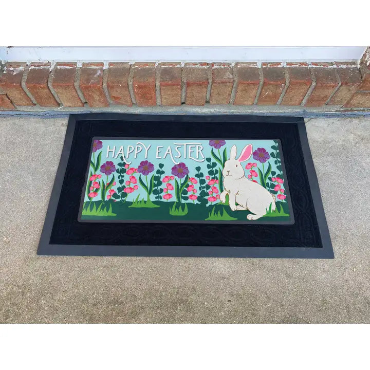 Dicksons Doormat Insert Rabbit Happy Easter