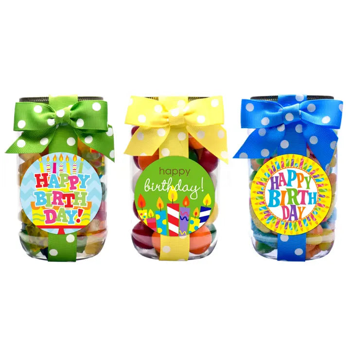 Oh, Sugar! Candy Jars - Happy Birthday - Pint