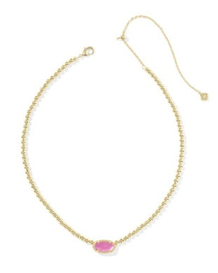 KENDRA SCOTT ELISA BEADED NECKLACE GOLD AZALEA ILLUSION