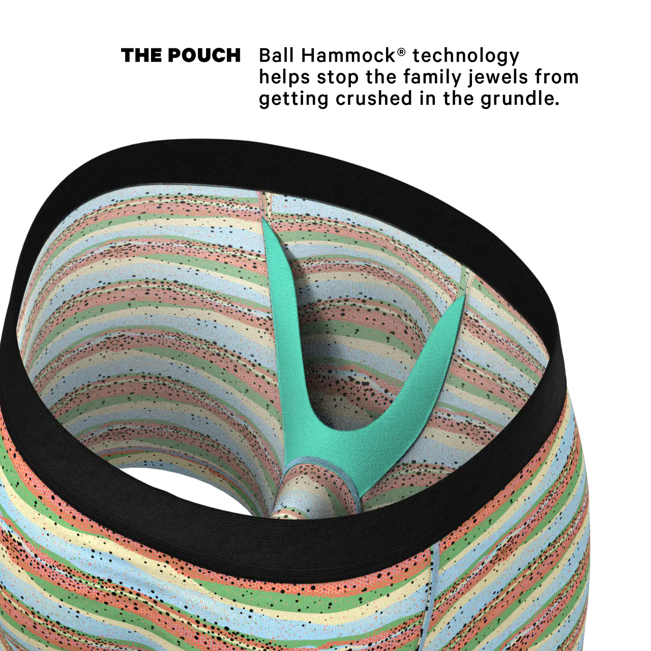 Shinesty The Trout Of The Blue Trout Skin Ball Hammock® Pouch Underwear