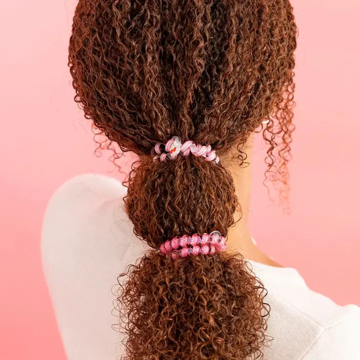 Teleties Spiral Hair Coils | Large | Cherry Bomb