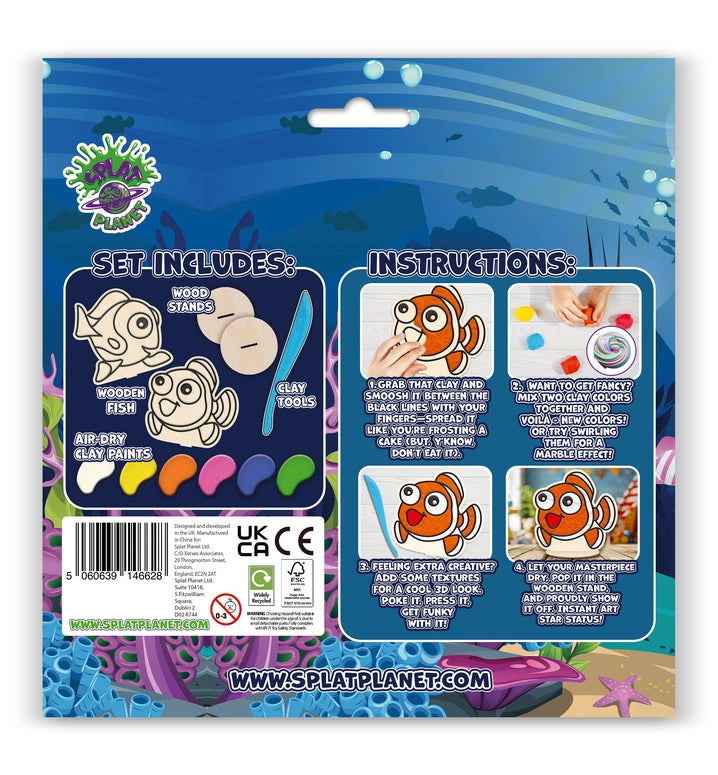 Splat Planet Sea Life Clay Colouring Kit