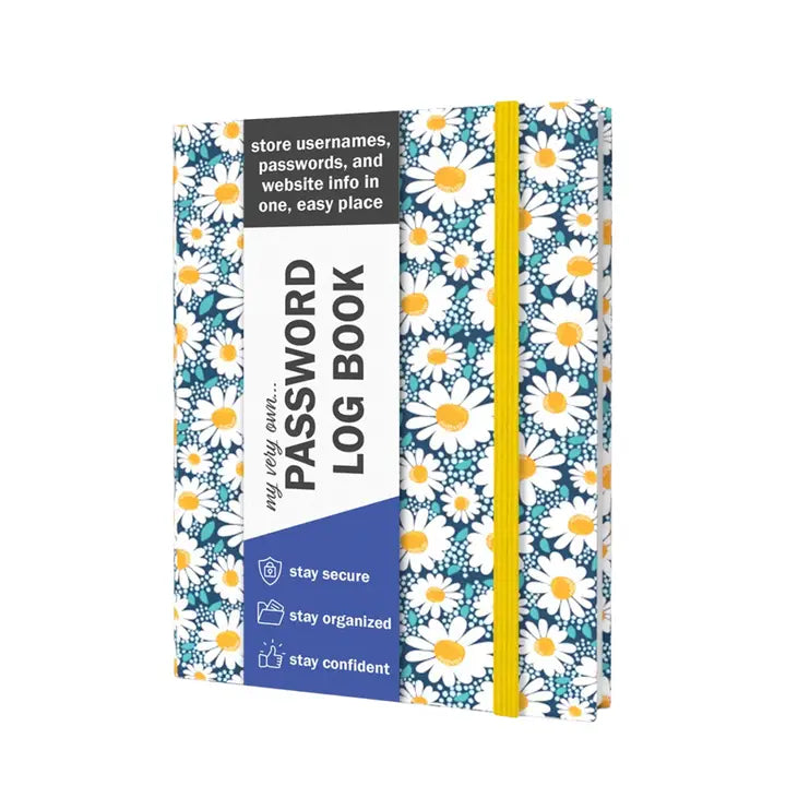 Seriously Shea Password + Username Log Book | Blue Daisy