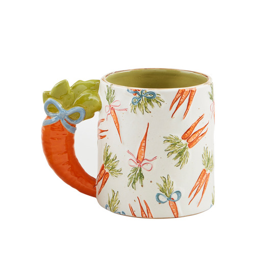 MUD PIE CARROT HANDLE MUG