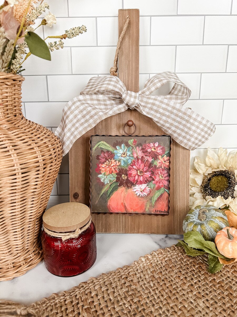 The Round Top Collection Mini Art Zinnia Ina Pumpkin