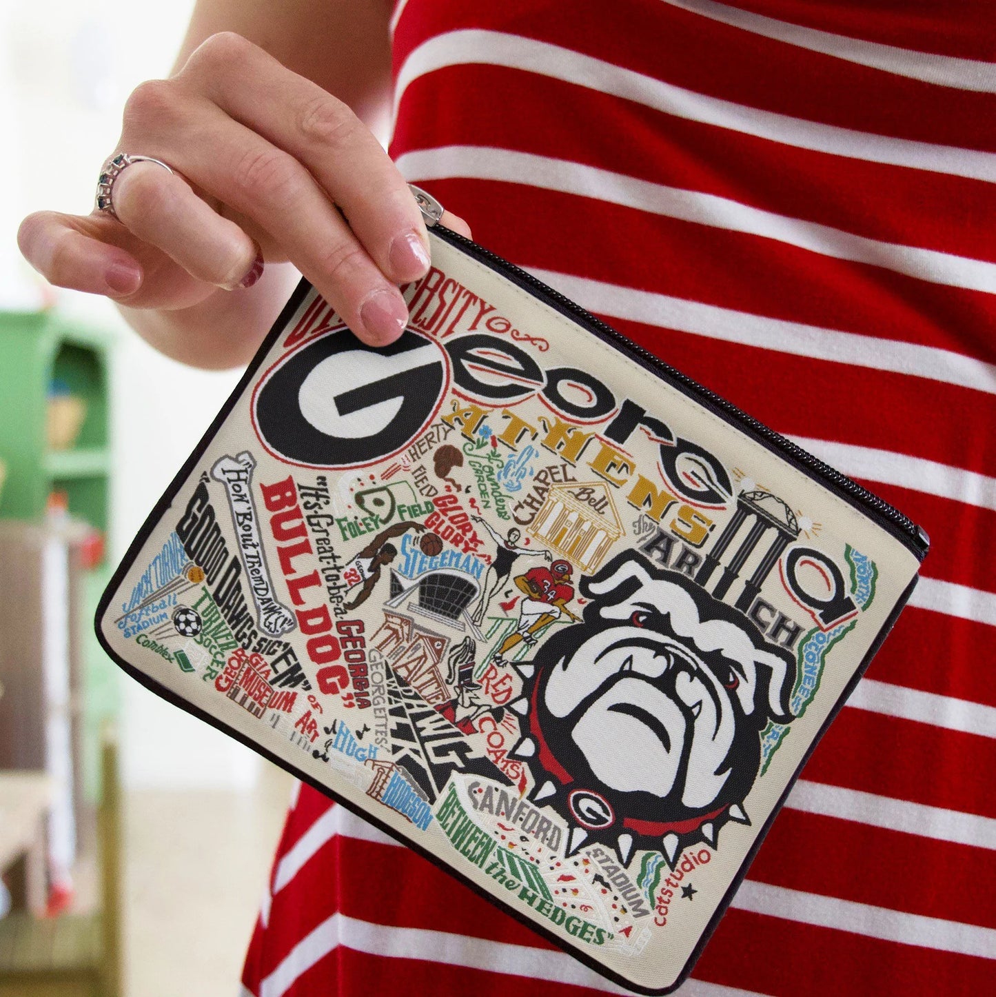 catstudio Georgia, University of Collegiate Zip Pouch