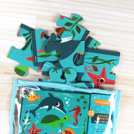 Mudpuppy Under The Sea 12-Piece Pouch Puzzle