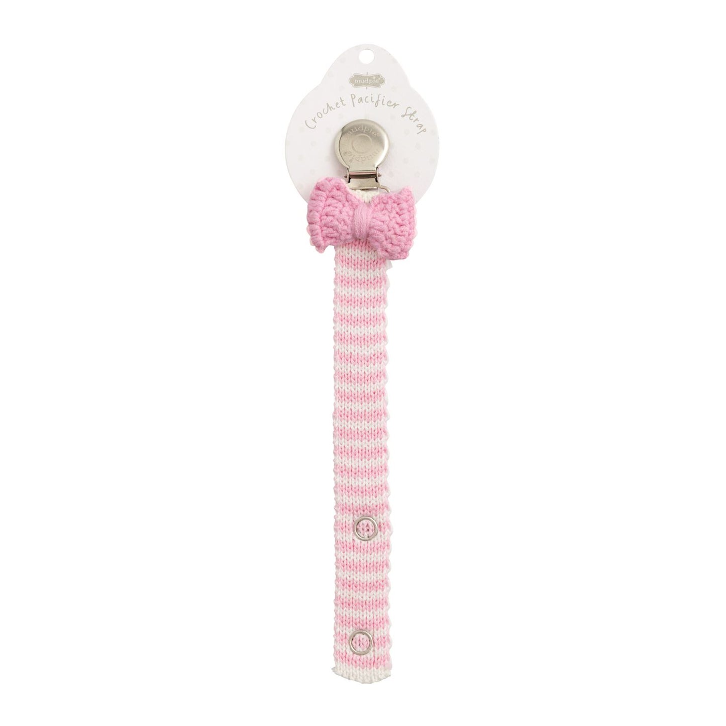 MUD PIE PINK BOW CROCHET PACY STRAP